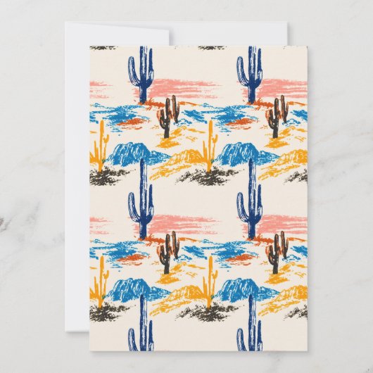 イエモダンハウ女性のカーボーイ40歳の誕生日パーティー 招待状 (裏面)