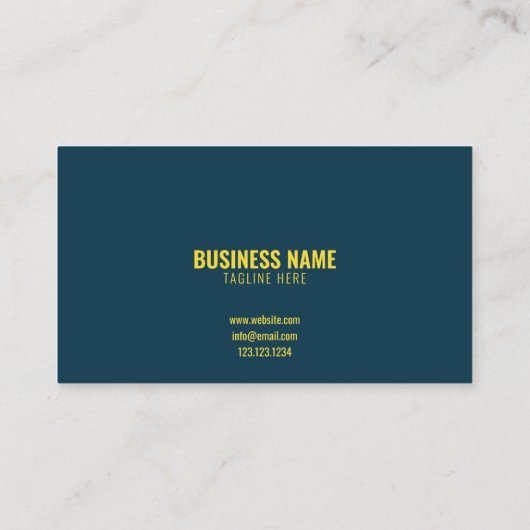 イエモダンロー&ブルートラクタシルエット建物 名刺 (裏面)