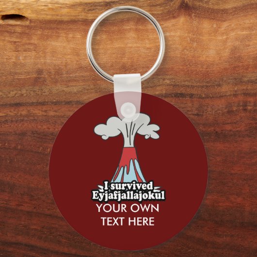 イエヤフ生き延びヤラヨクル火山 キーホルダー (正面)