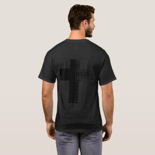 イエユニセックスス・Tシャツの黒十字 Tシャツ