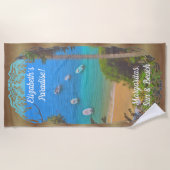 イエラパパラダイスマルガリータ1017 ビーチタオル (正面)