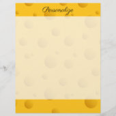 イエロおもしろいス・チーズのテクスチャー筆記紙 (正面)