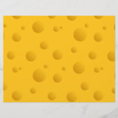 イエロおもしろいス・チーズのテクスチャー筆記紙 (裏面)