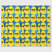 イエロおもしろいラッピング紙 ラッピングペーパー (フラット)