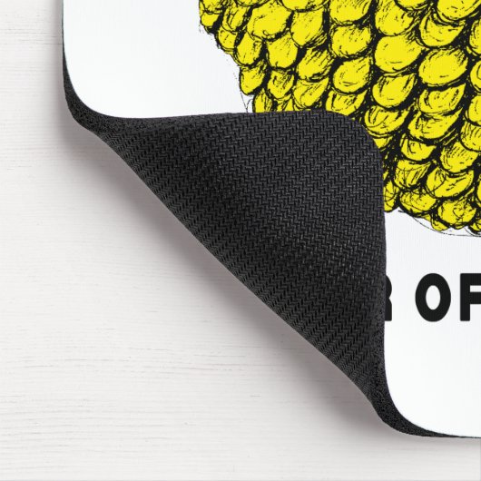 イエロおもしろいラム年中国の〔占星術の〕十二宮図誕生日ムース マウスパッド (コーナー)