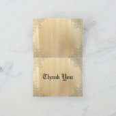 イエロかわいらしローズカスタムサンキュー サンキューカード (内部)