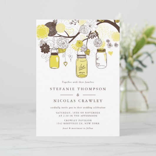 イエロつるーのメイスン・結婚ジャース 招待状 (スタンド正面)