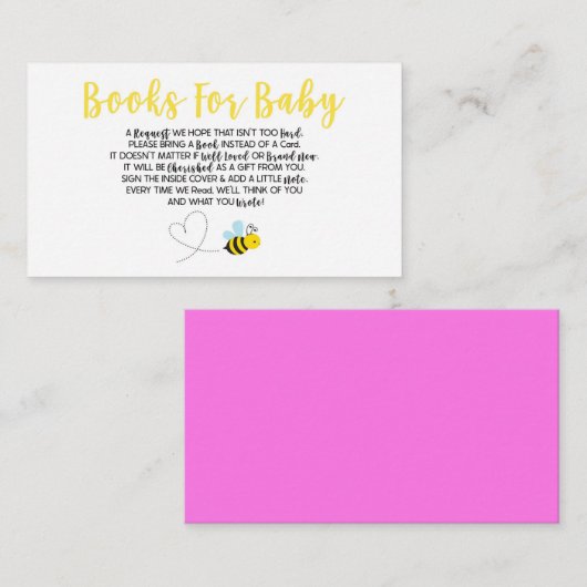 イエロのまわりにベビーシャワーブックベビーカード エンクロージャーカード (正面/裏面)