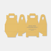 イエロはっきりしたグレイカスタムキュートバルミツワーありがとう フェイバーボックス (折り畳みなし)