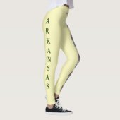 イエロアーカンソー州フラワーアップルブロッサムレギンス レギンス (右)