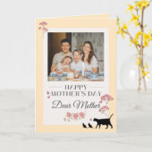 イエロエレガントマザーズデイカード カード (黄色い花)