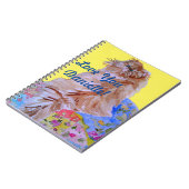 イエロキルトフワフワ猫ガールズネーム手帳 ノートブック (左側)