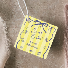 イエロストライプーイタリアンベビー フェイバータグ