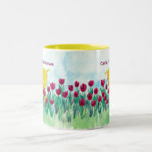 イエロドギー "Canis Floriferous" コーヒーマグ ツートーンマグカップ (中央)