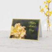 イエロファンシーーローズハッピーマザーズデー カード (黄色い花)