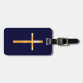 イエロフェイクー(石)宗教十字架/パーソナライズ ラゲッジタグ (正面横)