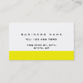 イエロモダンクスタイリッシュクラシー平野シンプル 名刺 (裏面)