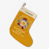 イエロモダンスが原因だ スモールクリスマスストッキング (正面 (吊り時))