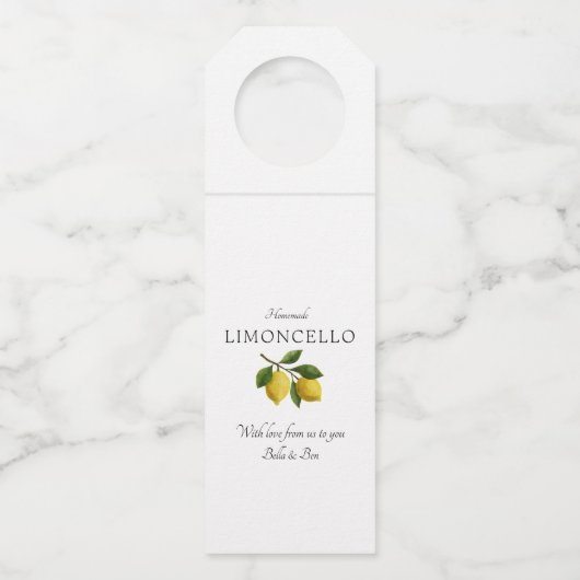 イエロモダンレモンイベント結婚ズリモンチェロ ボトルネックタグ (正面)