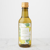 イエロモダンレモングリ葉ーンズ結婚ズ ワインラベル (正面)