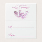 イエロモダンローズフローラ結婚のテーブルカード (外部フラット)