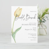 イエロモダンーチューリップソロブライダルブランチ 招待状 (スタンド正面)