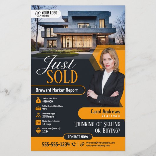 イエロモダンー直売実在財主不動産仲介業者 チラシ (正面)