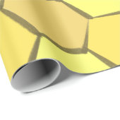 イエロモダン金ゴールドハニカム包装紙 ラッピングペーパー (ロールコーナー)