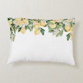 イエロモノグラムのレモンツリー アクセントクッション (裏面)