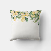 イエロモノグラムのレモンツリー クッション (裏面)