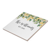 イエロモノグラムのレモンツリー タイル (側面)