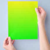 イエローからライムのフライヤー チラシ (手)