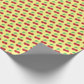 イエローさくらんぼプリント包装紙 ラッピングペーパー (角)