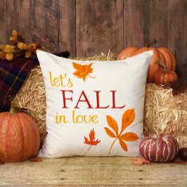 イエローとオレンジレッツラブおもしろい秋秋 クッション