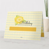 イエローとグリーンのフローラ紙 カード (裏面)