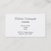 イエローとグリーンの梨プロフェッショナル 名刺 (裏面)