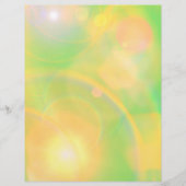 イエローとグリーンの《写真》ぼけ味デザインクラフト紙 (正面)