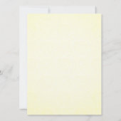 イエローとグレーのハ 招待状 (裏面)