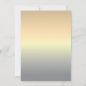 イエローとグレーのマイクロウェディング 招待状 (裏面)