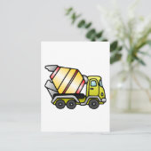イエローとセメントミキサー ポストカード (スタンド正面)