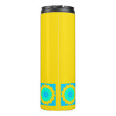 イエローとターコイズグリーンスターズ タンブラー (裏面)