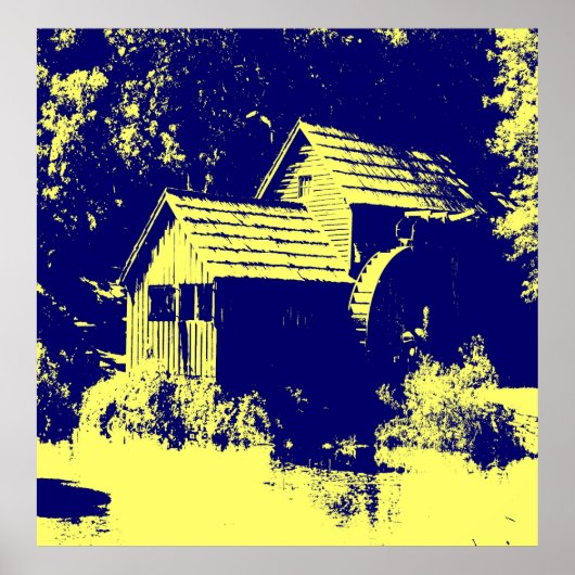 イエローとネイビーブルーマブリミル ポスター (正面)