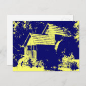 イエローとネイビーブルーマブリミル ポストカード (正面/裏面)