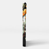 イエローとブラックのおばあちゃんのグランドキッズの名前 iPhoneケース (右側面)