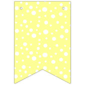 イエローとブラックのベビーハートガーランドバナー バンティングフラッグ (第1の旗)