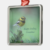 イエローとブラックのワードブラープレミアムオーナメント メタルオーナメント (左)