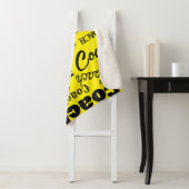 イエローとブラックパーソナライズされたコーチギフトネームアート シェルパブランケット (インサイチュ)