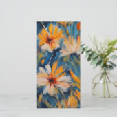 イエローとブルーのフローラアート シーズンカード (スタンド正面)