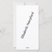 イエローとブルーのフローラアート シーズンカード (裏面)