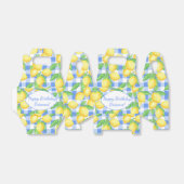 イエローとブルーのレモンギンガムカスタム フェイバーボックス (折り畳みなし)